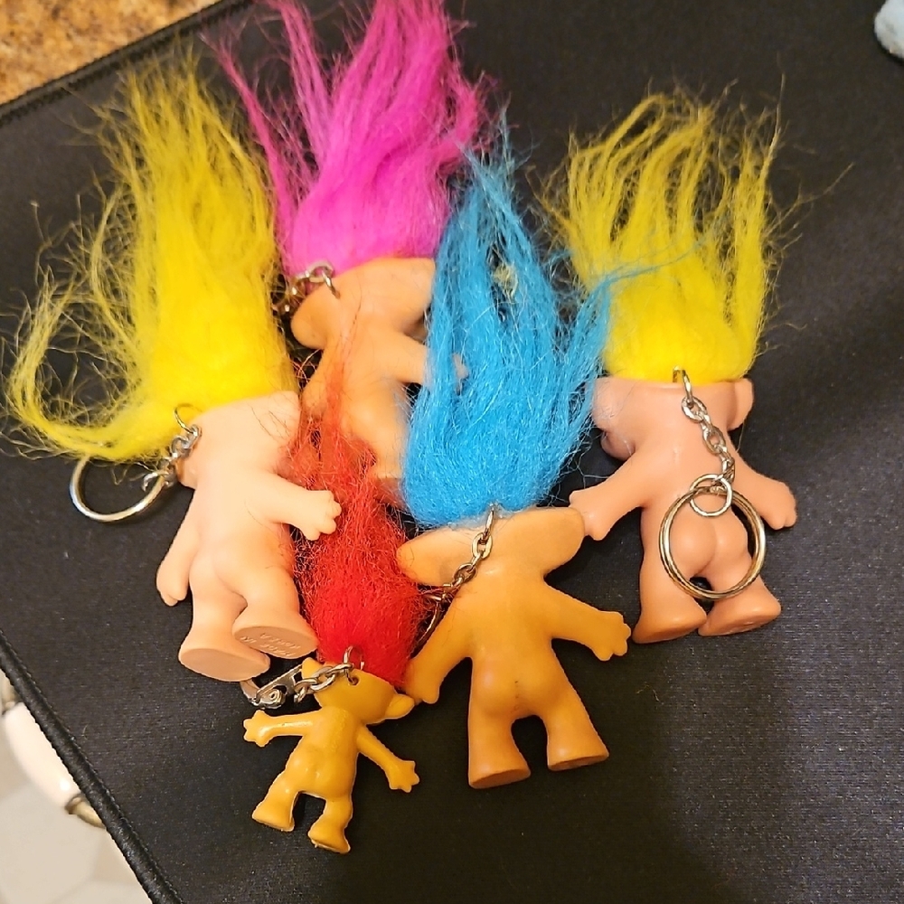Colorful Troll Dolls Set - Picture 2 of 7